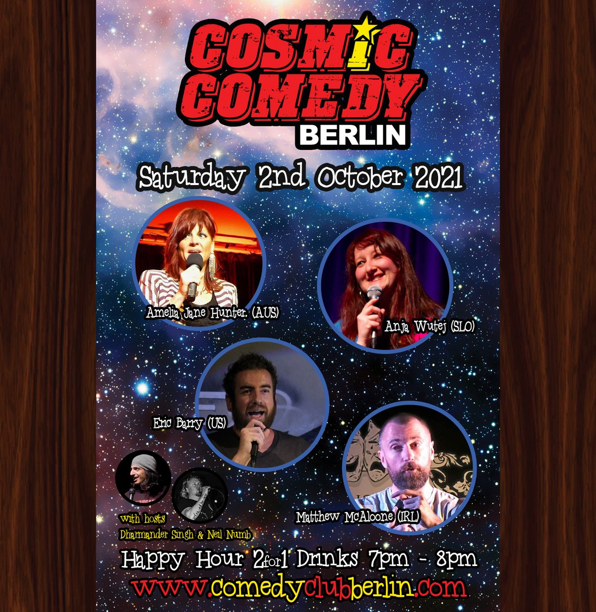 CosmicComedyBLN's tweet photo. Cosmic Comedy Club Berlin : Showcase @ Kookaburra
Saturday 2nd October 2021
#Cosmiccomedy, #Berlinactivities, #Comedyinenglish, #thingstodoinberlin, #Berlin, #comedyberlin, #ComedyinBerlin, #liveinberlin, #berlinlive, #BerlinComedy, #Berlinevents, #Bestofberlin, #eventsinberlin, https://t.co/IGFMr5PfjH