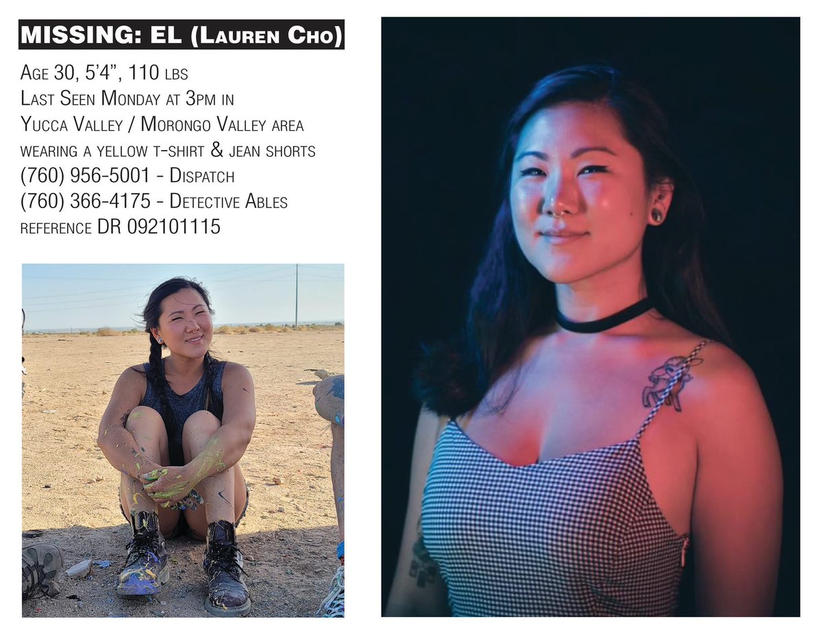 TruCrimeSociety's tweet photo. No real updates on #BrianLaundrie today but this is your friendly reminder that #LaurenCho #MiyaMarcano #MayaMillete #DanielRobinson and MANY MORE are still #missing! Share and let’s bring them home 👏🏻#FindMaya #FindLaurenCho #MissingPeople #FindMiya #FindDanielRobinson #BREAKING https://t.co/PGy5ToZev6
