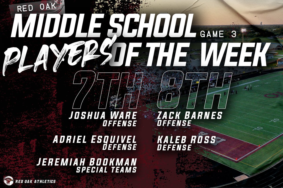 Red Oak Hawks Football tweet media