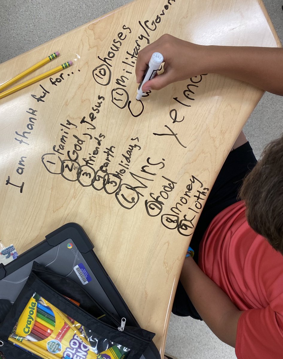 Mrs_Yelman's tweet photo. I ❤️ my @MarinerMates! They started the day with gratitude and big hearts. 😊 What are you thankful for?#learnfromkids #ThankfulTuesday #sel #MorningMeeting https://t.co/vsWPhTIhhU