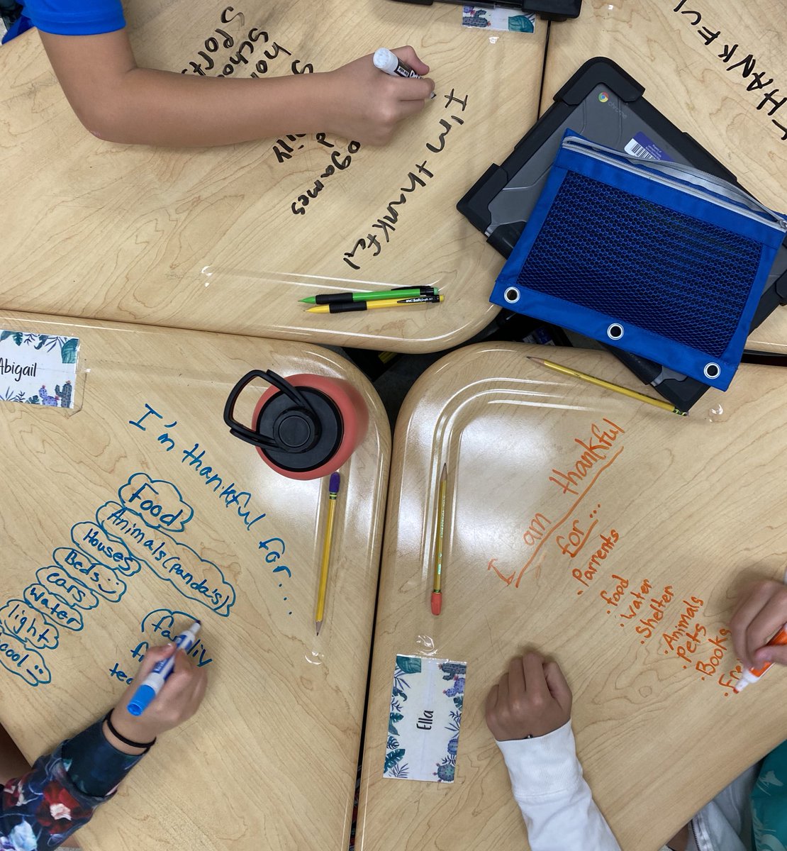 Mrs_Yelman's tweet photo. I ❤️ my @MarinerMates! They started the day with gratitude and big hearts. 😊 What are you thankful for?#learnfromkids #ThankfulTuesday #sel #MorningMeeting https://t.co/vsWPhTIhhU