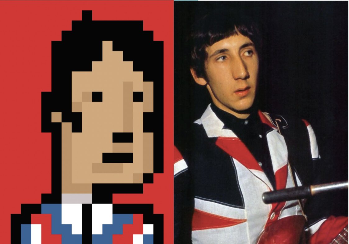 crypto_mods's tweet photo. The kids are alright and Pete's an NFT! 1-of-1 available on OpenseaNFT, only as a Cryptomod!
#cryptomods #cryptopunks #thewho #petetownshend #mod #mods #ska #bayc #boredapes #nft #nftdrop #ethereum #opensea #modrevival #2tonerecords #nftart #bitcoin #veefriends https://t.co/xEYGL45nZ0