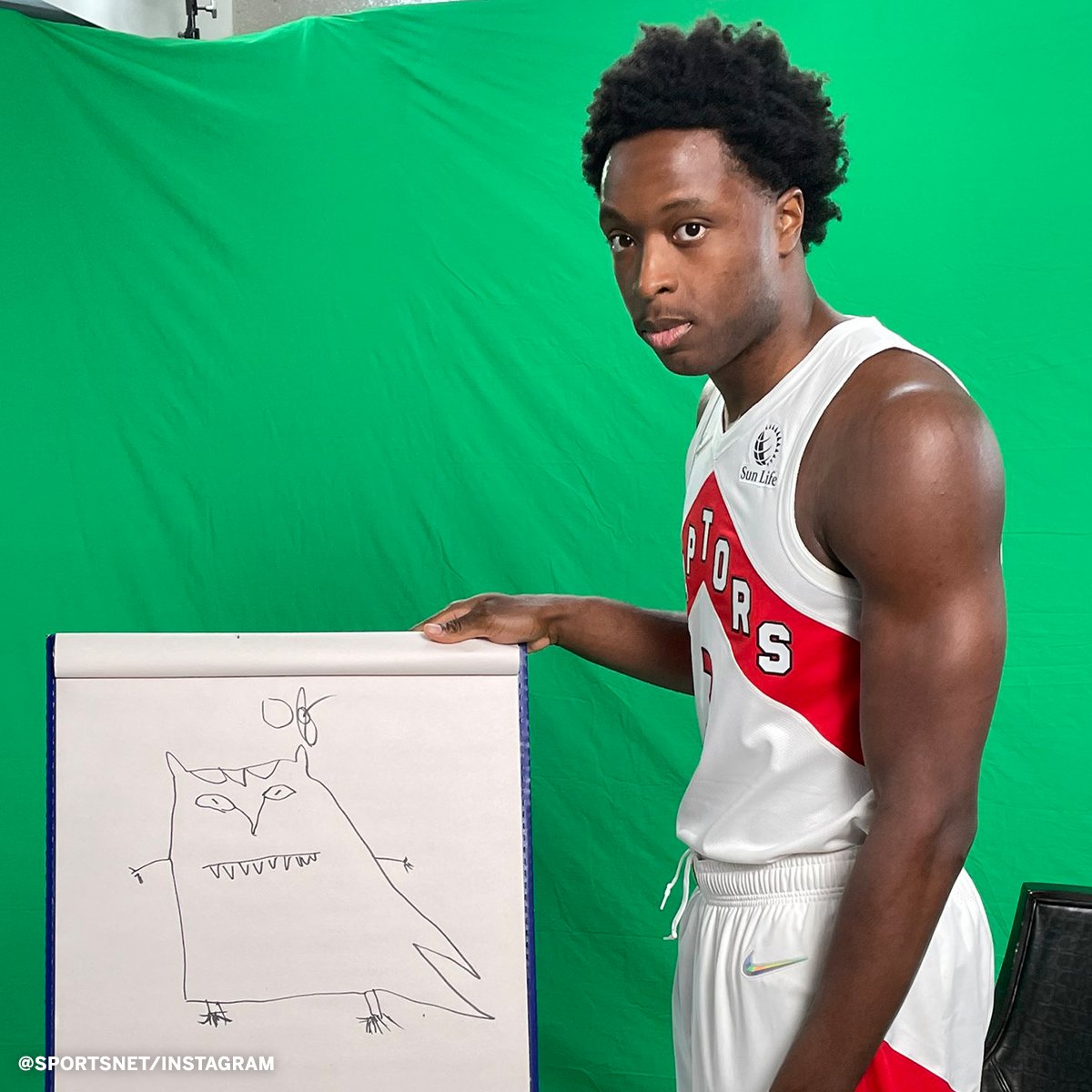 espn's tweet photo. Which @Raptors player drew the OVO logo best, @Drake? 🎨 

(via @Sportsnet) https://t.co/VhA3zCWJ2A