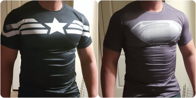 Got me some compression shirts. What do you think? Would you like me to swoop in and save your day? 😁<a href="/tag/lewd"class="tags"><span>#lewd</span></a>