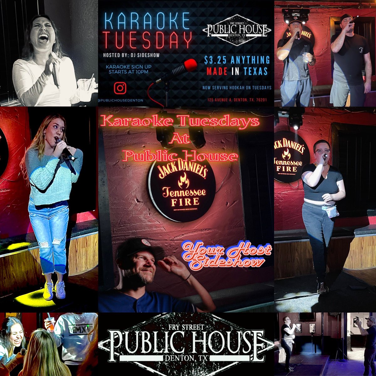 Get out to <a href="/PHonFry/">Fry Street Public House</a> tonight for #tuesdaykaraoke <a href="/SideshowPM/">Sideshow</a> is your host and Drink Specials Available , 21&amp;Up , #phonfry #phdtx #collegenightlife #unt #twu #nctcdenton #publichousedenton #frystcrawl #collegenightlife #dentonnightlife 
#denton2night