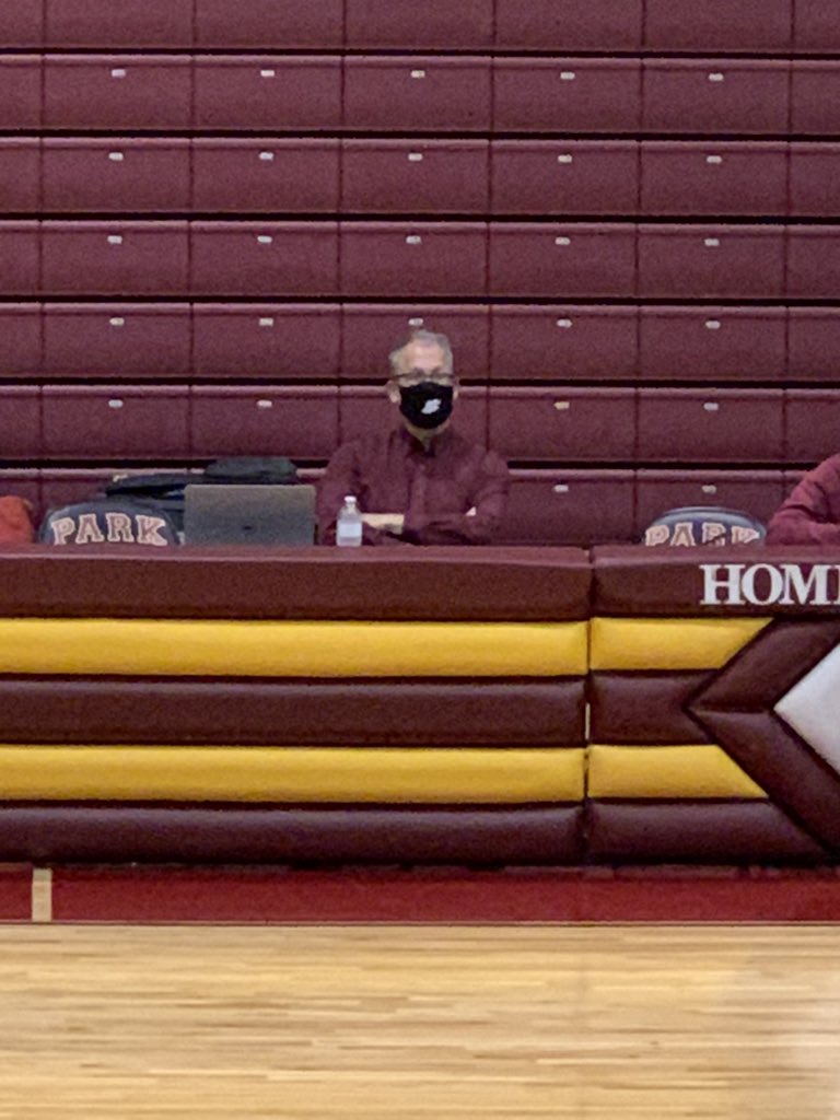 BradBiles's tweet image. The calm, cool @erikbergrud before @ParkUniversity @ParkPirates women’s 🏐 takes the floor. Remember, there are no GOOOOOOALLLLLSSSSS in volleyball, just KIIIIILLLLLSSSSS! #ProtectTheBreck