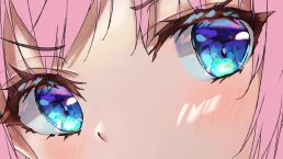 おめめ～目がキラキラして綺麗!って言ってくださる方が時々いるのですが目をキラキラさせるには光の近くにかなり濃い影を配置するとより光が際立って輝くよ～それとかなり彩度の高い色なんかも使っても綺麗に塗れると思うよ～参考にしてみて～ 