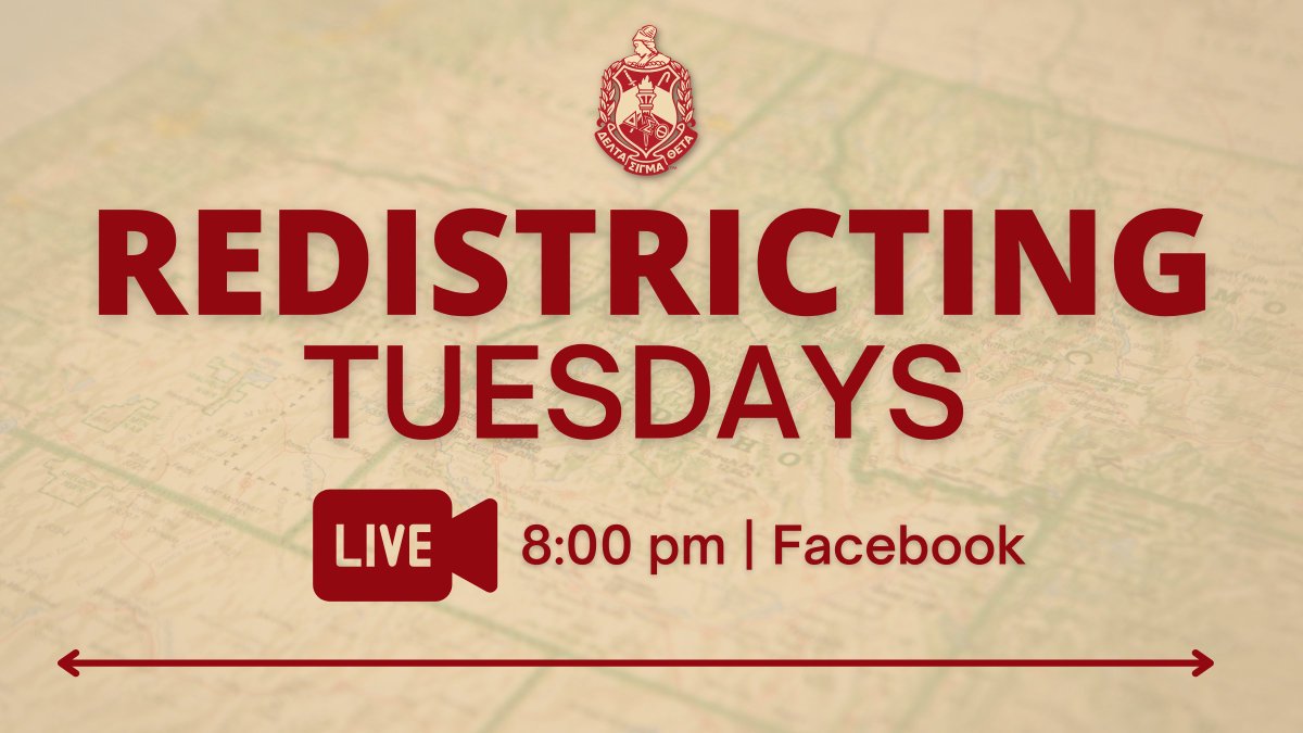 dstinc1913's tweet photo. As you continue to amplify the #powerinyourvote for National Voter Registration Day be sure to join us at 8:00 pm on Facebook for #RedistrictingAfterDark!
Tune in for an interesting convo ft Soror Morgan Cephas of the Pennsylvania Redistricting Cohort.
#DST1913 #ReDSTricting https://t.co/ybxH8aAU0v