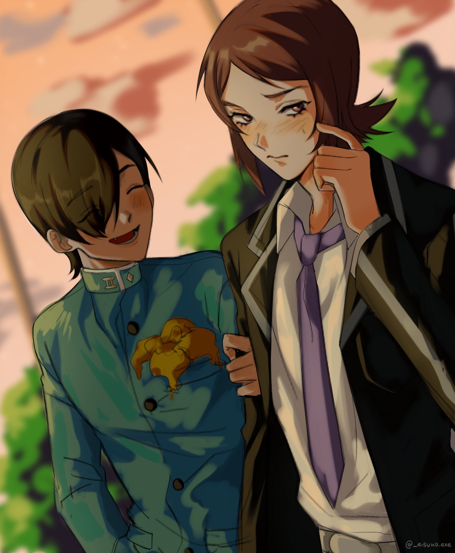 𝐫𝐢𝐬𝐮𝐤𝐨 Comfort Ship I Forgot To Post This Here Tatsujun ペルソナ２ 達淳 黒須淳 周防達哉 Persona2 Tatsuyasuou Junkurosu Digitalart T Co Hvyjcbtvvp Twitter