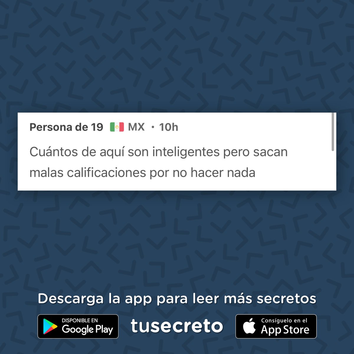 Descarga la app TuSecreto en iOS o Android para leer más y enviar tu secreto 📲✨