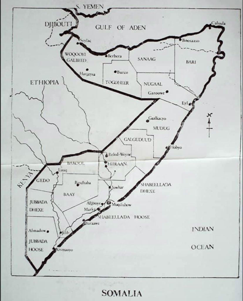 SomaliArchivez's tweet photo. Official regions of the Somali Democratic Republic in 1983. #Somalia https://t.co/EjVBBf7vz8