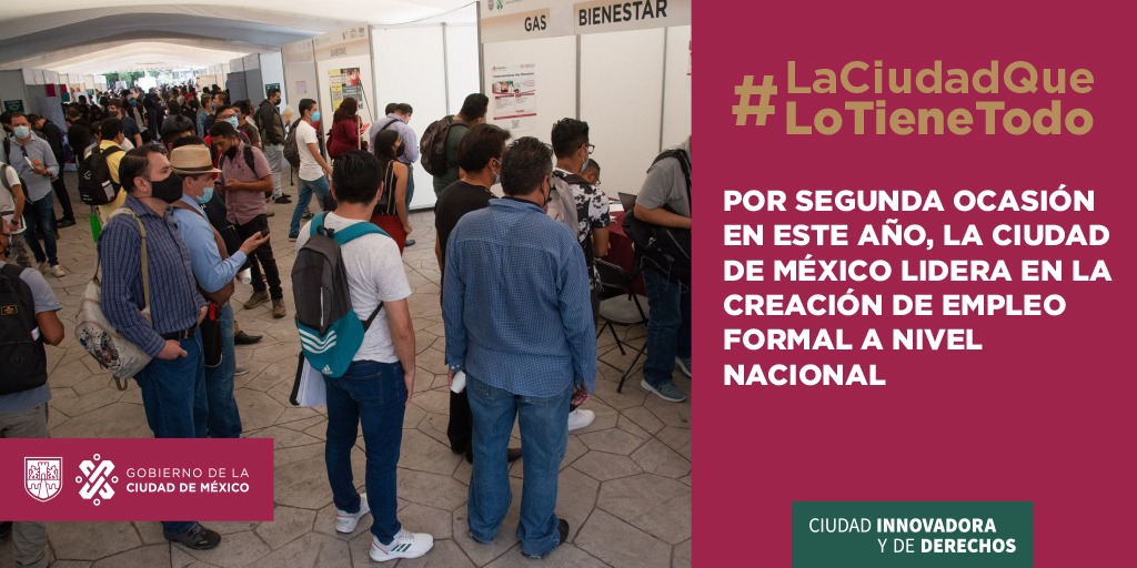 SEBIEN_cdmx's tweet photo. Están listas las condiciones para la reactivación económica en la Ciudad de México:

👉Se han invertido más de 171 mmdp. 
👉Se fomentarán actividades turísticas seguras y proyectos estratégicos.
👉La capital lidera la creación de empleo formal.

#LaCiudadQueLoTieneTodo https://t.co/SGuo9vqlUA