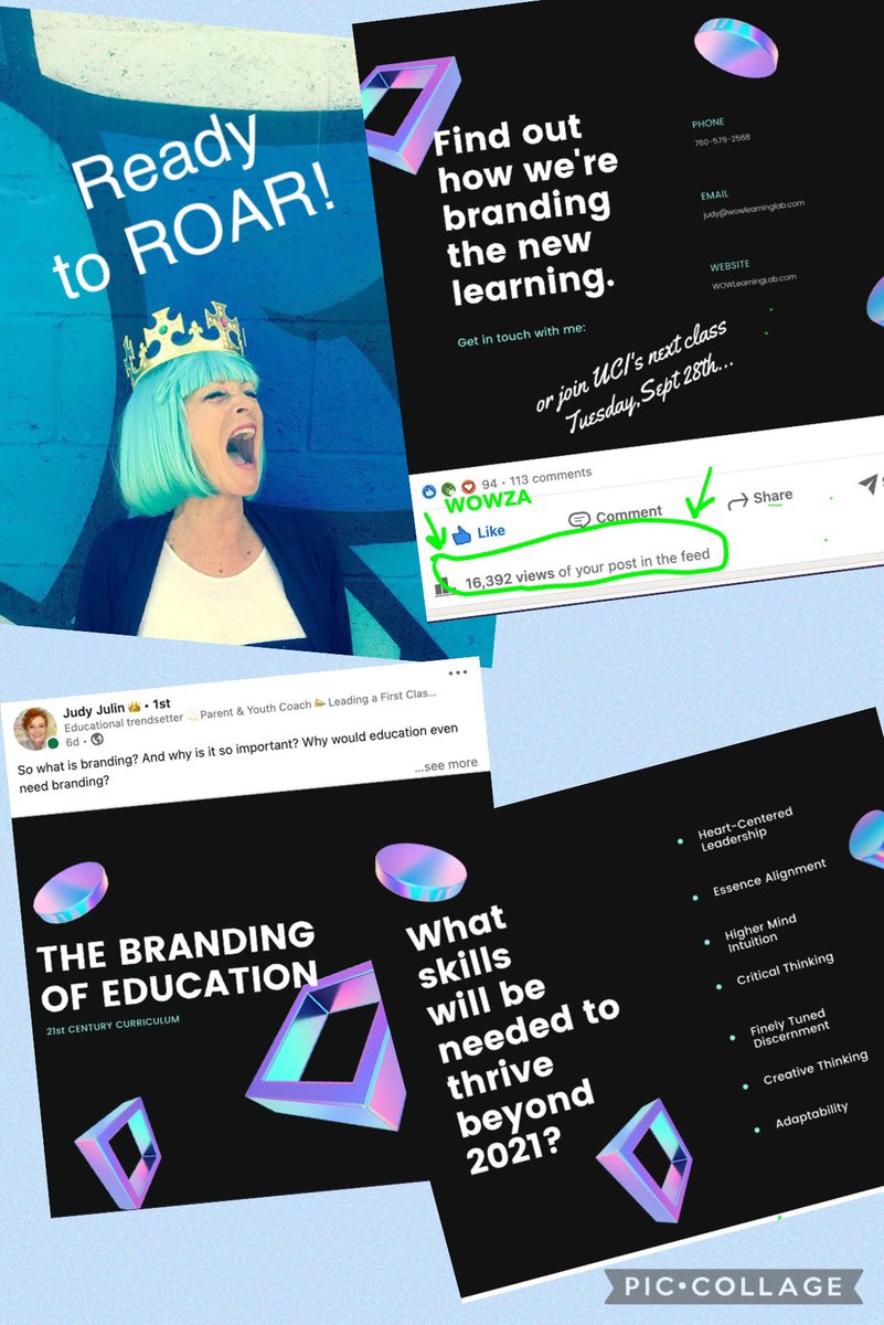 Gearing up &amp; “ready to roar” once again as guest lecturer at <a href="/GarySzenderski/">gary@bookofszen.com</a> s acclaimed  class on branding at <a href="/UCIrvine/">UC Irvine</a> . I’ll be sharing all about “The Branding of Education”.  So thrilled with the 16K + views on LinkedIn. <a href="/wowlearninglab1/">wow_learning_lab</a>