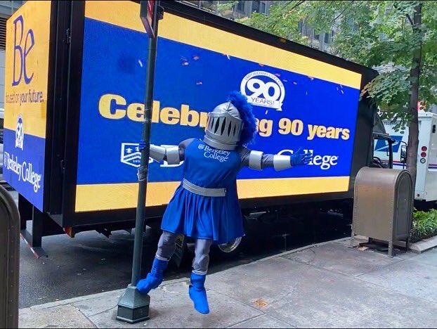 BerkeleyCollege's tweet photo. Celebrating Spirit Week at our #NYC campus! Thank you to @iheartradio and @power1051 🎶🎶🎶 #90yearsofberkeley https://t.co/pVJtLrrY9H