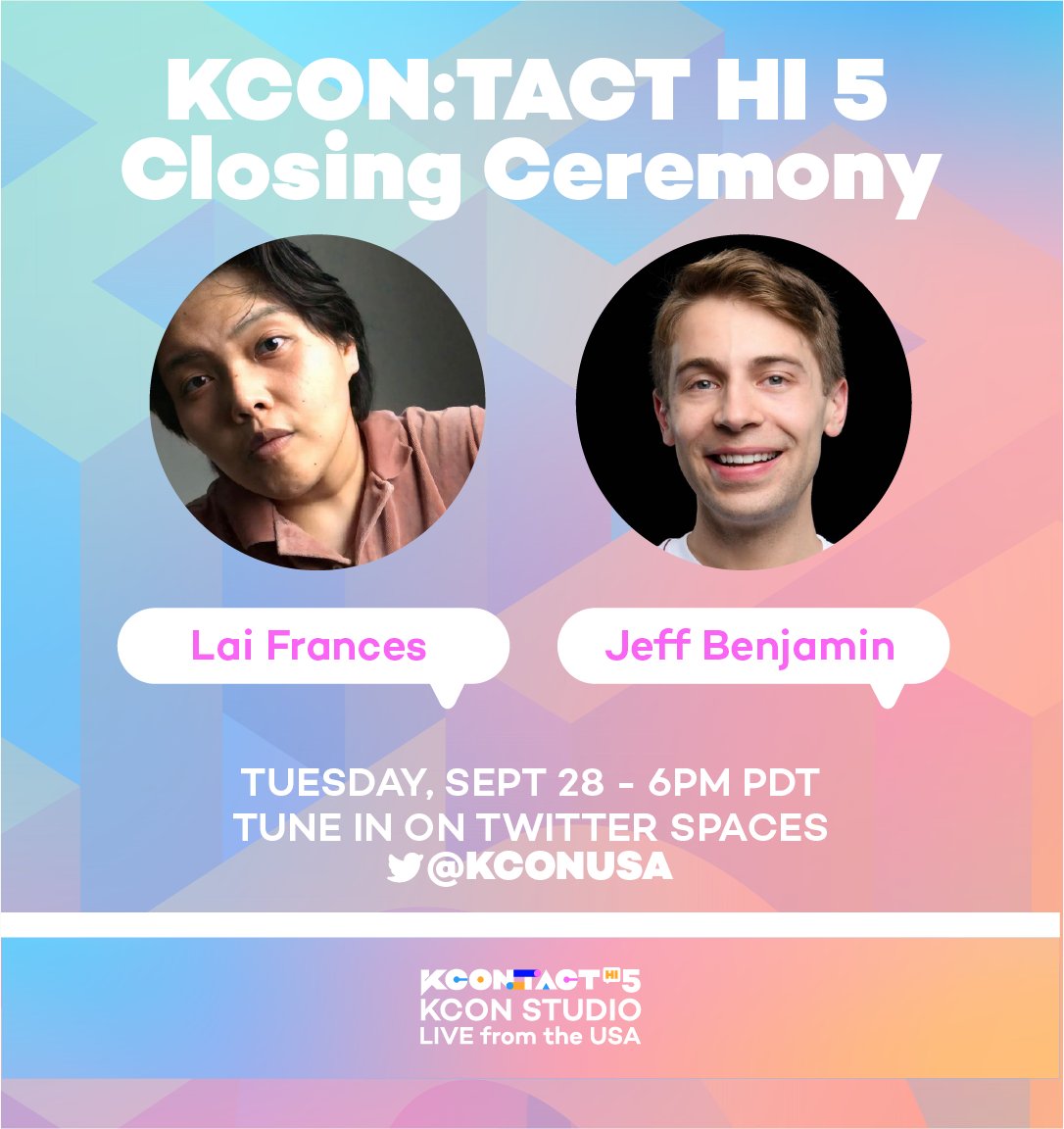 kconusa's tweet photo. Don't miss out! Let's wrap up KCON:TACT HI 5 together!!
#KCON #KCONTACTHI5 #KCONSTUDIO https://t.co/nJEC4ZHYou