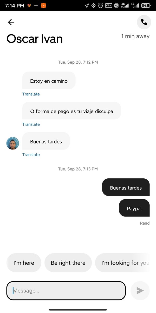 Alons_IC's tweet photo. @Uber_MEX Típico, ya te cancelan si no pagas en efectivo. https://t.co/W6X5qeLXFF