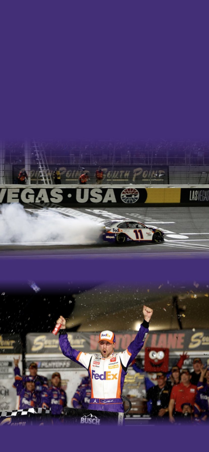 Download Race Car With Denny Hamlin Signature Wallpaper  Wallpaperscom