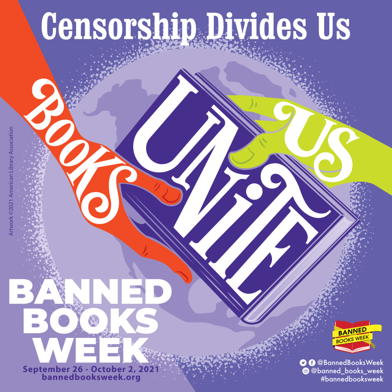 I challenge you to read a banned book. Here's a few to get you started: And Tango Makes Three - The Hate U Give - Persepolis - Nickel and Dimed - A Light in the Attic
What banned book will you read? #BannedBooksWeek #BannedBooksWeek2021 https://t.co/9OZeCSjjRa