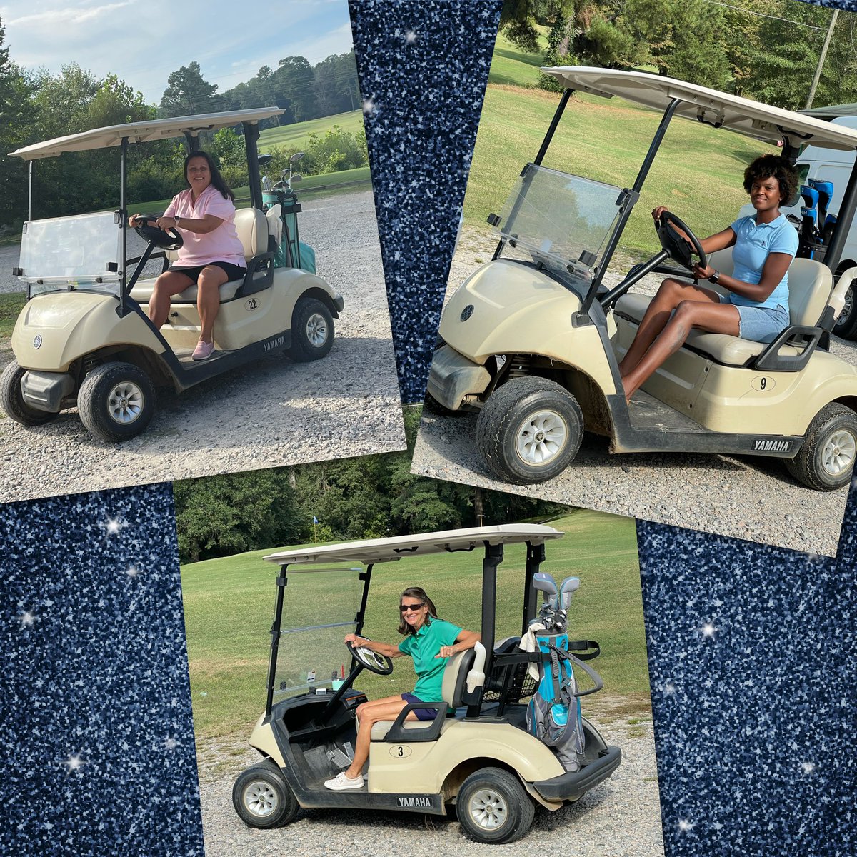 HairstonTeaches's tweet photo. Went golfing🏌🏾♀️with two work friends! 💕 Nothing like wrapping up a long day with 9 holes ⛳️
What a #TEErific time! #UnFOREgettable 😆 #BadPuns https://t.co/e4RRx1rzuX