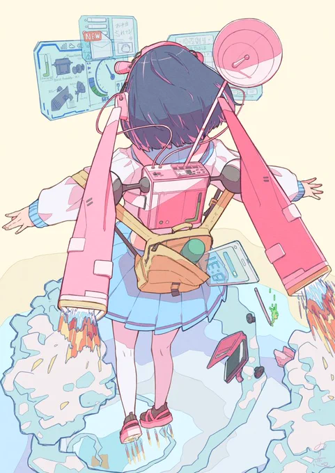 #過去作で自分が最高だと思う絵を1枚載せて5000rtを目指せ
細かなところまで描きこんだお気に入り 