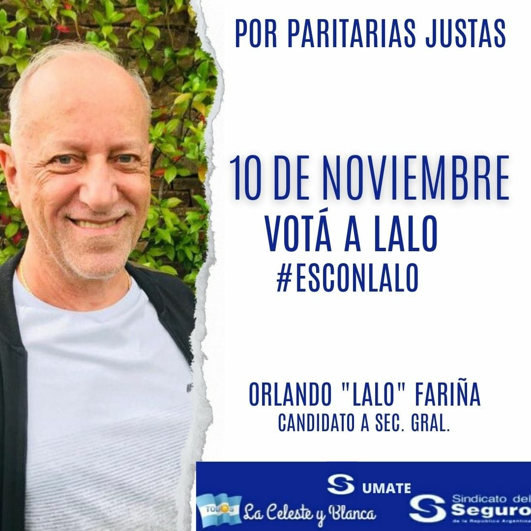 Veronica197712's tweet photo. Lo que queres para tu Sindicato, lo tenés con @AgrupacinCeles1 en Seguros.
El 10/11 #EsconLalo @lalo_farina @IvesTejeda https://t.co/eC6KowIFgG