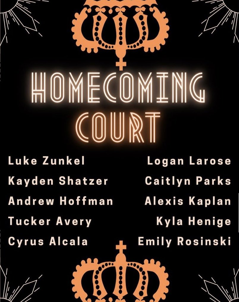 Royalty Coronation tomorrow nights the Spirit Rally!! Who do you think will win!? #156hoco2021