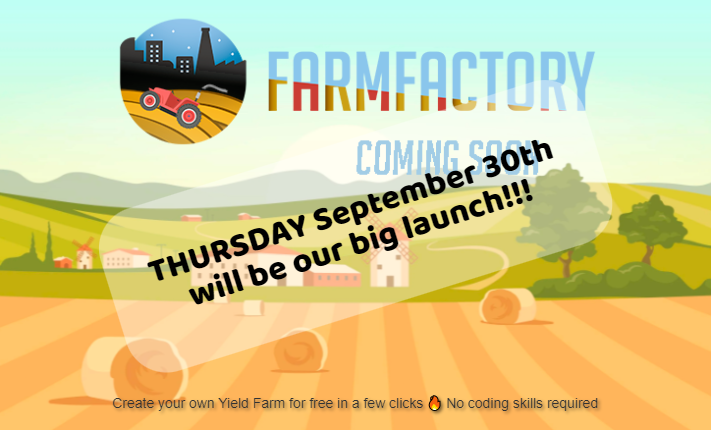 FarmFactoryYF's tweet photo. #FarmFactory Will be launched this Thursday!🥳 
Create your own yield farm on the Polygon network with just a few clicks!

#YieldFarming #Polygon #ToTheMoon https://t.co/sOye3rewGS