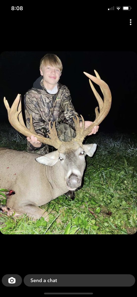 Mason with a massive beast taken in Guernsey county opening weekend! Amazing deer Mason! #HuntOhio