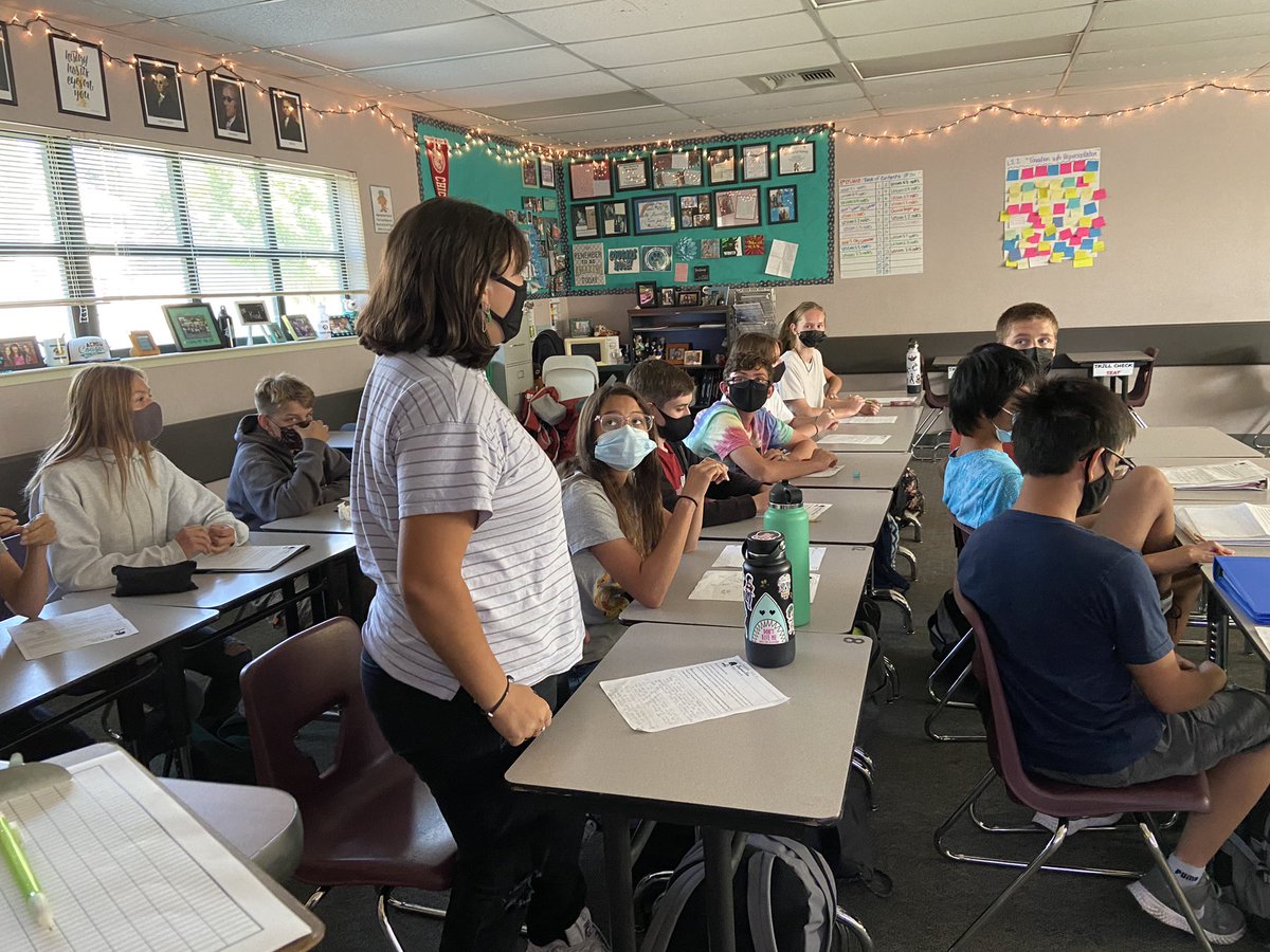 CrazyMSTeacher's tweet photo. With MCP, I can take a break from self guided lessons and allow my sts. to come together to debate the Tea Act. Love how I can customize every unit using this model! It’s best attribute!!! @modernclassproj @_ACMSCougars @drycreekschools #DCTAstrong https://t.co/XzQ9HhwkJm