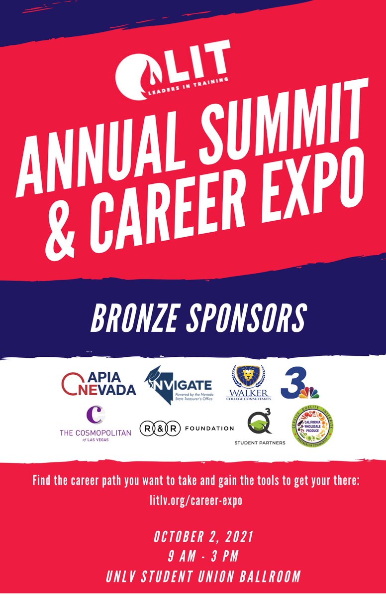 LIT_LV's tweet photo. We are less than 1 week from our big event! 🙌

Please share with young adults you know, and big shout out to our sponsors -- many who will be there Saturday exhibiting to connect with young job seekers. https://t.co/alCdvMuNpz