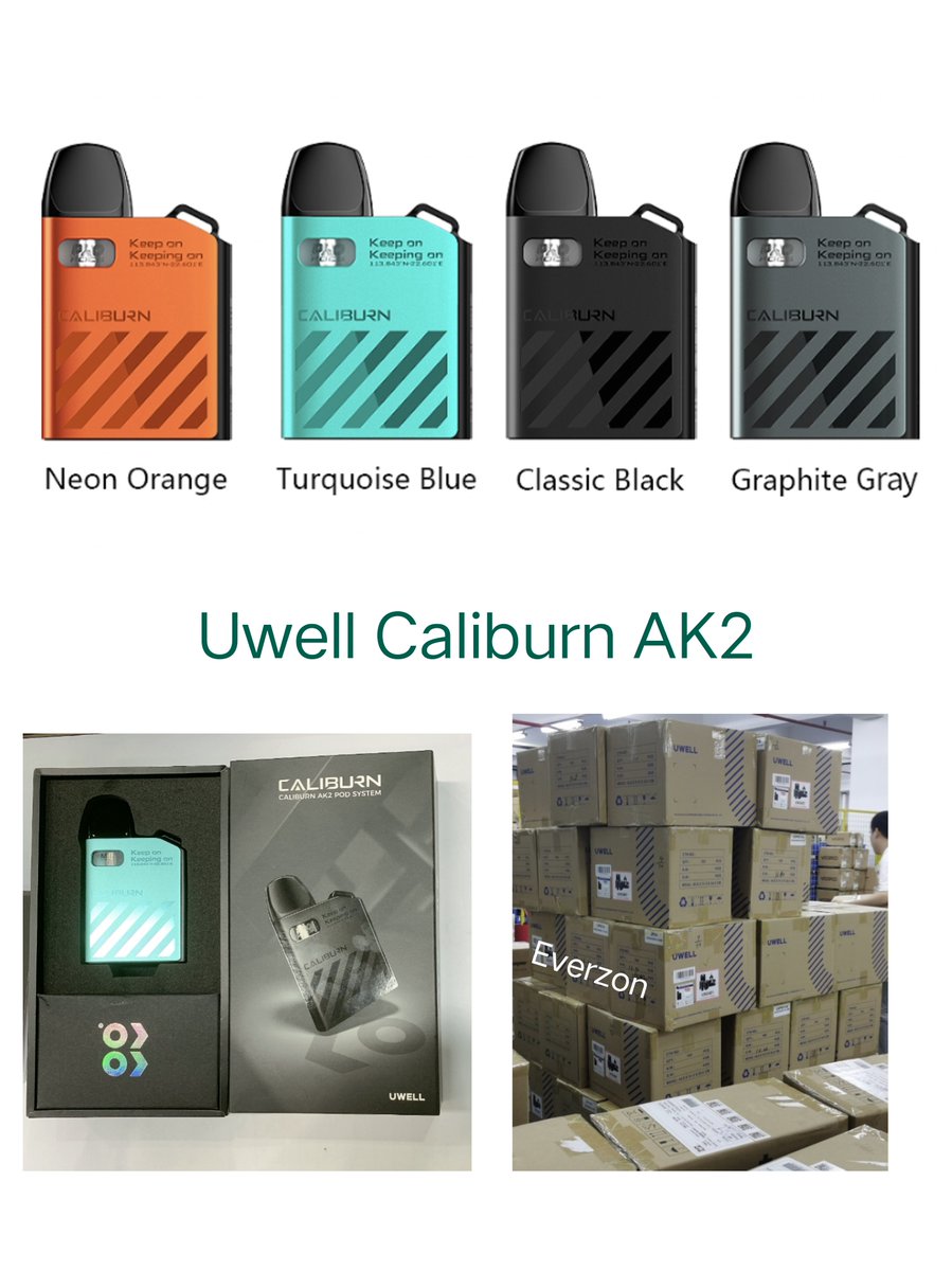Uwell Caliburn AK2 Kit in Stock
Contact：
WhatsApp: +86 159 3762 8606
Email: yuki@everzon.com
#Uwell #caliburn #ak2 #vape #vapor #vapelife #smok #vapelife #vapeus #VAPESTORE #VAPEWHOLESALE