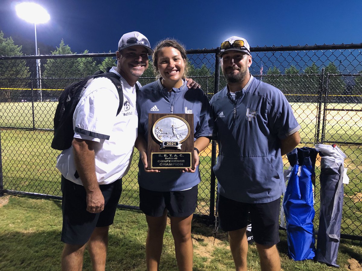 Our 2021 Lady Bruins are SETAC CHAMPIONS!!! We battled till the end facing the # 1 &amp; 2 seeds, with a 2-1 win over OMS and an 11-1 win over Rhea County. Proud of the heart and effort, but even more proud to wear the black and gold! This ones for you, Coach Conley💛🖤💛