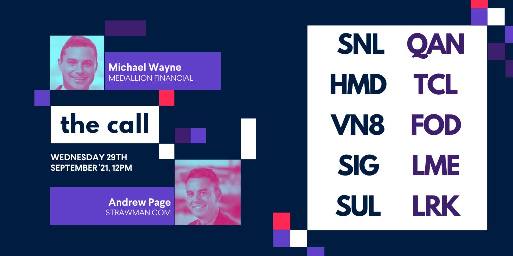 Our hump day duo is back! <a href="/sage_simian/">Andrew Page</a> from <a href="/strawmaninvest/">Strawman</a> and Michael Wayne from <a href="/MedallionFG/">Medallion Financial</a> will be joining us from 12pm.

Plus, <a href="/kochie_online/">David Koch</a>'s future fund stock series continues!

Any stocks you want covered? Email us at thecall@ausbiz.com.au or tweet to us
