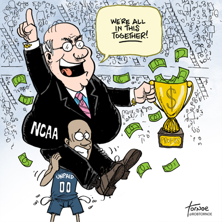 scarp010's tweet photo. interesting how the NCAA claimed that student-athletes would be "protected" from exploitation by pro/commercial enterprises... the only enterprise that exploits student-athletes is the NCAA and the member institutions that the student-athletes play for! #ucr50 
@edavidsonhed https://t.co/Kx5sTzPqhM