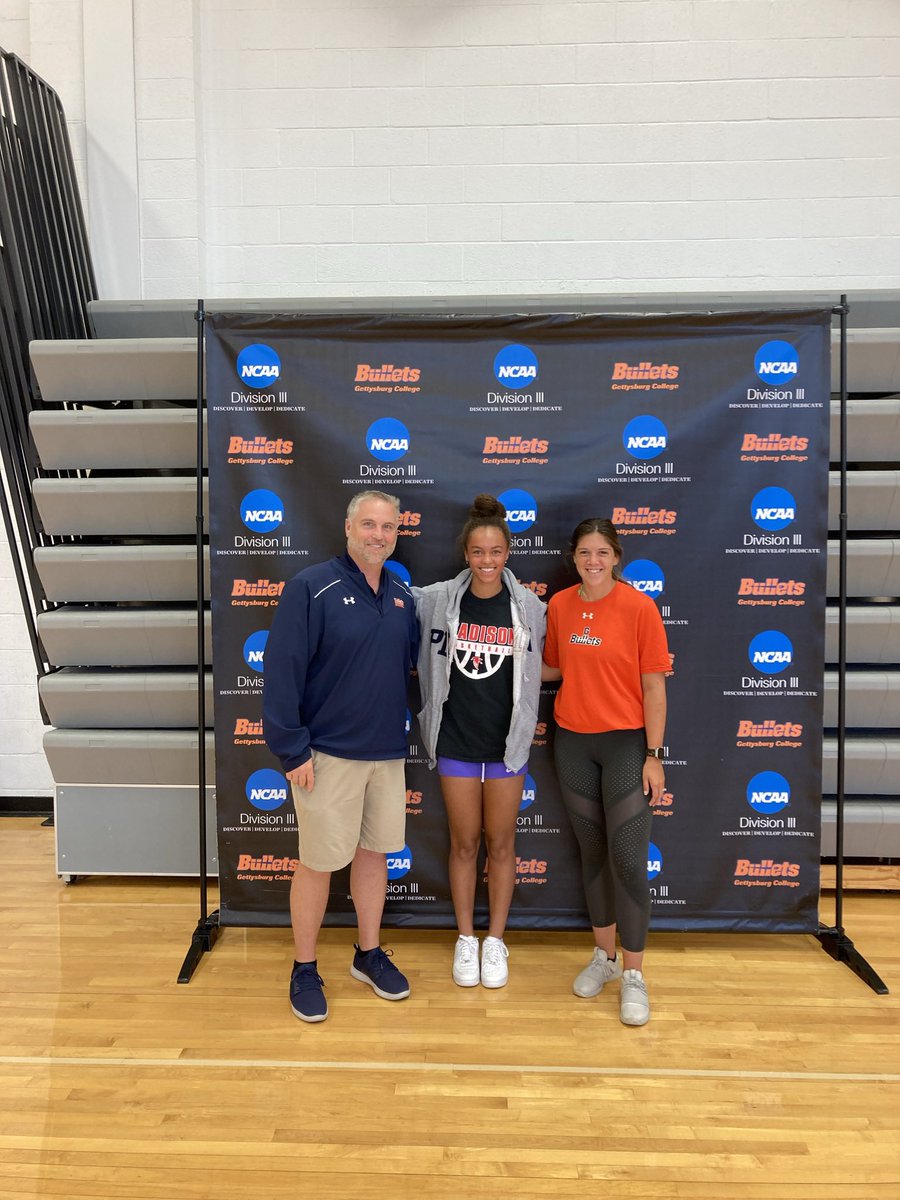 I’m so grateful and excited to announce my commitment to Gettysburg College to further my athletic and academic careers. Thank you so much to Coach Davis and Coach K for this opportunity! Go Bullets!!🔷🔶<a href="/Nate2coach/">Nate Davis</a> <a href="/KBadecki/">Kaleigh Badecki</a> <a href="/GburgWBB/">GburgWBB</a>
