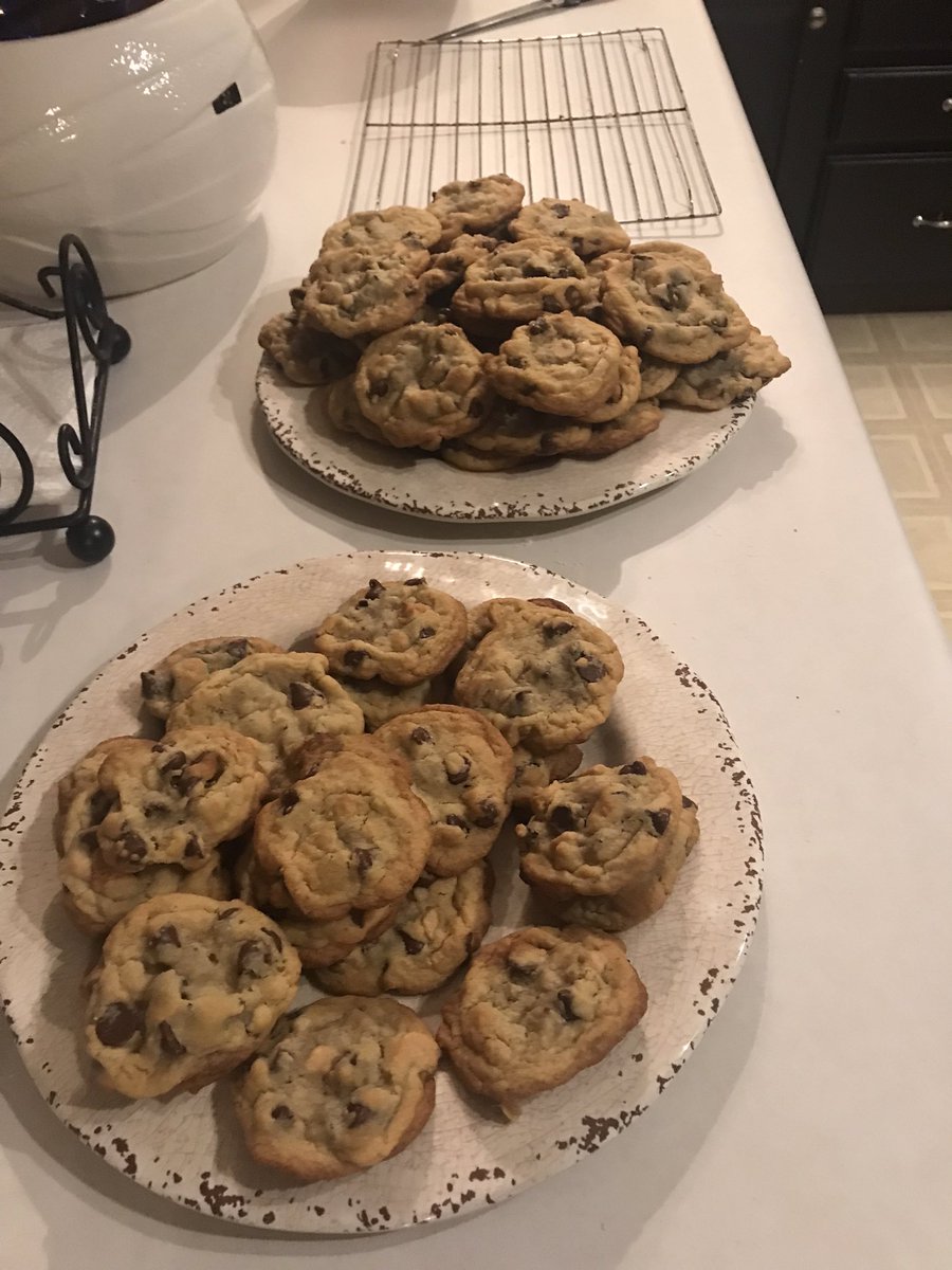 todd_zell's tweet photo. Son at college calls that he broke his wrist. He said Dr told him cookies would help. So I make cookies 🤷🏼♂️ #coachcooks or bakes https://t.co/ak53i4NyHk