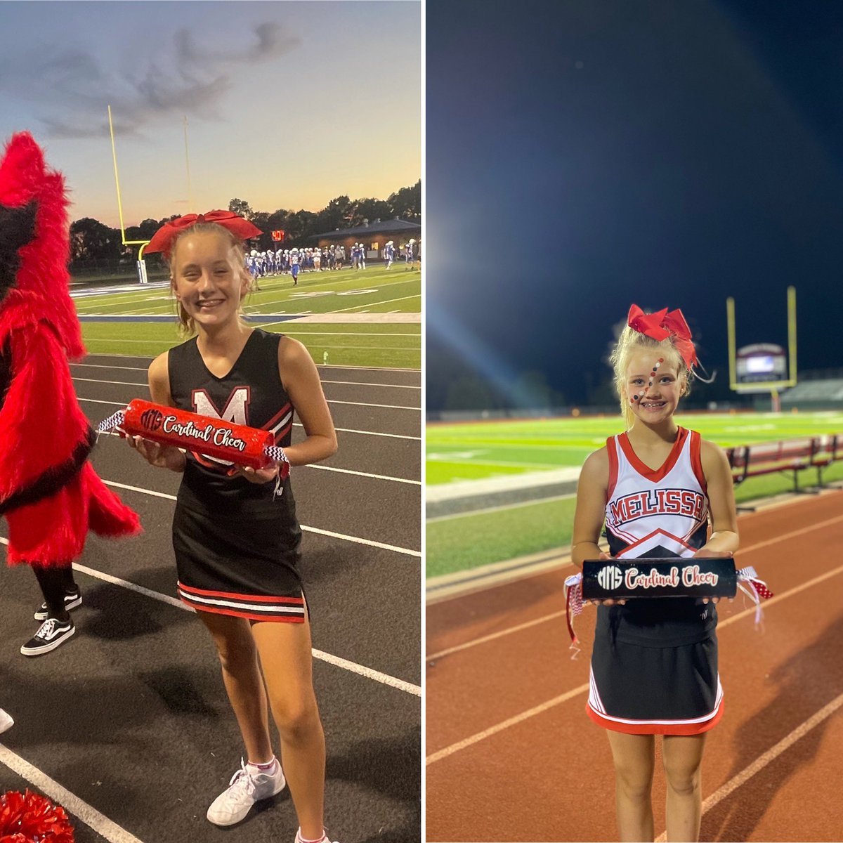 Congrats to McKenzie and Emory for being our MMS Cheerleaders of the week! These ladies always have a smile on their faces and strive for excellence on and off the field!

#MMSInspires #MelissaSchools 
#MMSCheer #REDRED @MMSCardinals