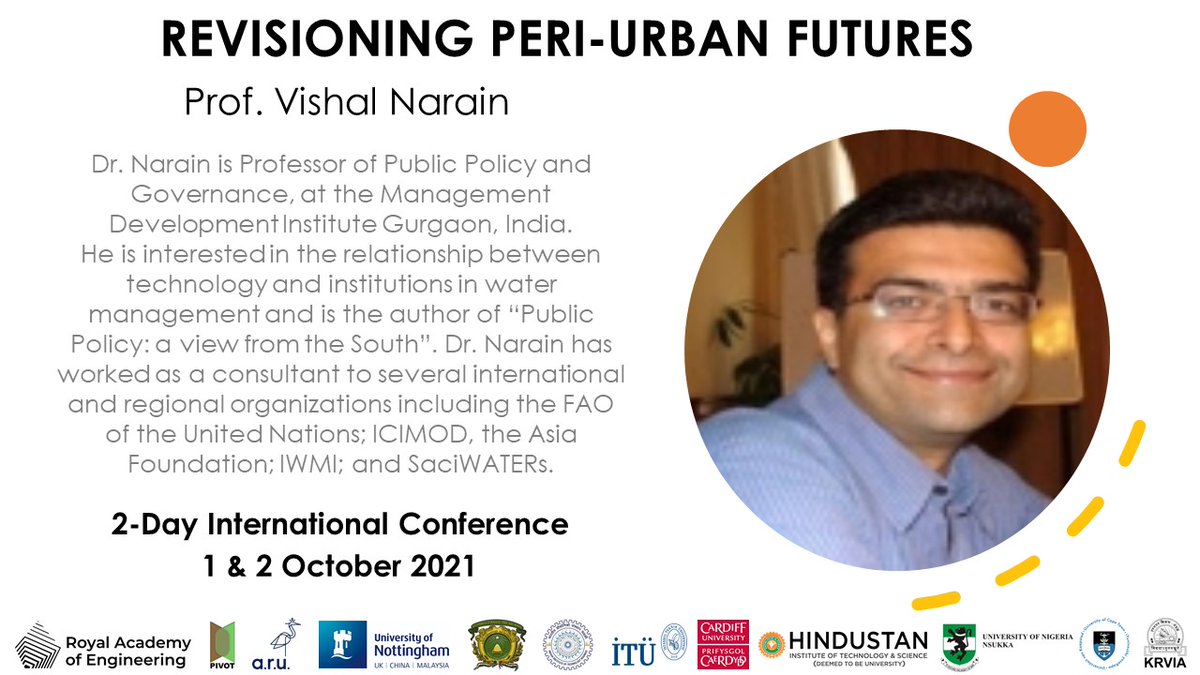 PIVOT SM (@smpivot) on Twitter photo 2- Day International Conference 📢
Keynote Speaker Mr. Vishal Narain will be sharing with us: Commons and the city: changing access to natural resources in the peri-urban interface
Learn more at: pivotfrontiers.com/call-for-paper…
<a href="/RAEngNews/">Royal Academy of Engineering</a> <a href="/P4CAction/">Planners for Climate Action</a> <a href="/c40cities/">C40 Cities</a> <a href="/SRICongress/">Sustainability Research & Innovation Congress</a> <a href="/USForg/">Urban Studies Foundation</a> 2- Day International Conference 📢
Keynote Speaker Mr. Vishal Narain will be sharing with us: Commons and the city: changing access to natural resources in the peri-urban interface
Learn more at: pivotfrontiers.com/call-for-paper…
<a href="/RAEngNews/">Royal Academy of Engineering</a> <a href="/P4CAction/">Planners for Climate Action</a> <a href="/c40cities/">C40 Cities</a> <a href="/SRICongress/">Sustainability Research & Innovation Congress</a> <a href="/USForg/">Urban Studies Foundation</a>