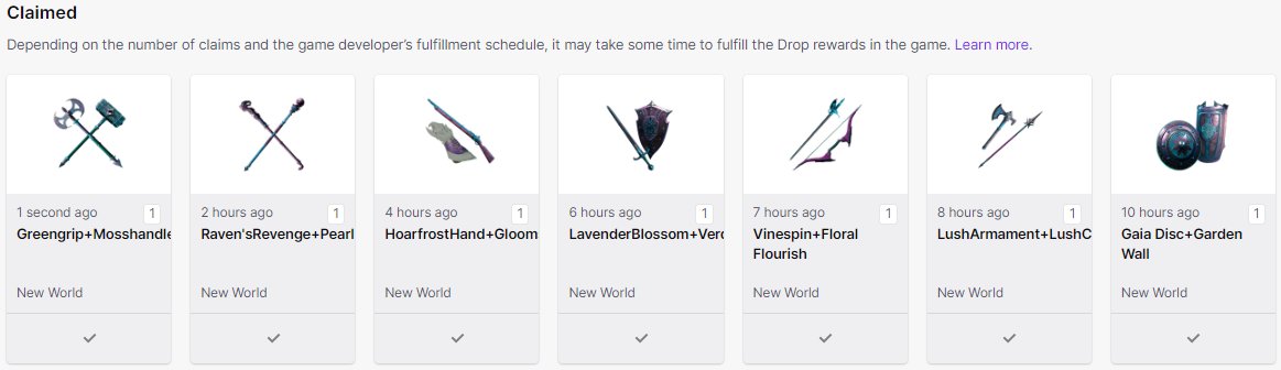 berkznp's tweet photo. @playnewworld @shroud @Twitch thanks for the drops. #NewWorldMMO https://t.co/Qrku92RvRx