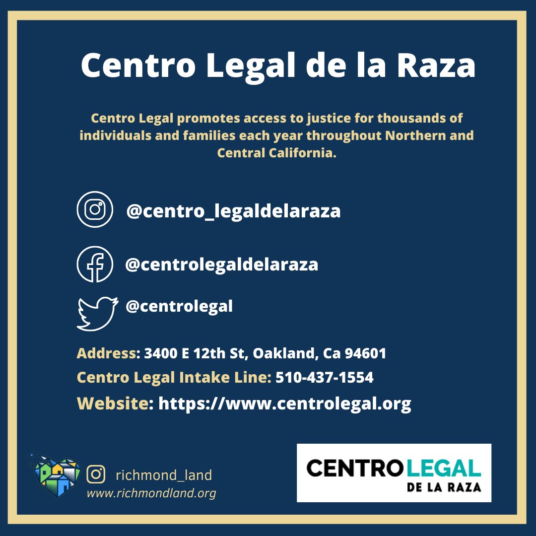 _RichmondLAND's tweet photo. Statewide and County Eviction Moratoria end on September 30, 2021

See images for a list of organizations that are currently supporting tenants. 

@centrolegal 
Thank you for supporting our community! https://t.co/hglfqpQWft