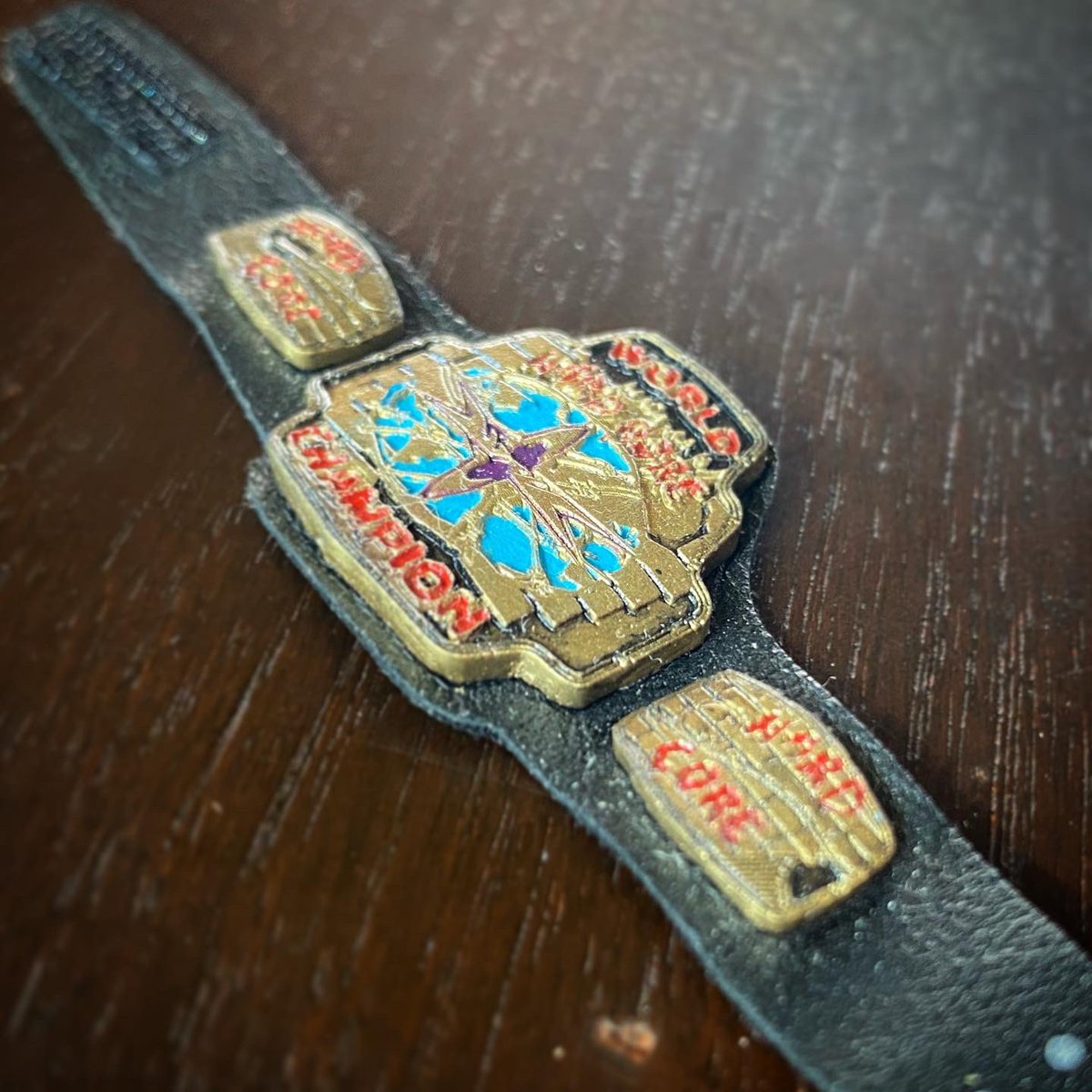 New custom WCW Hardcore Championship belt! #customtoys #championshipbelts