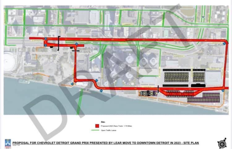 TheDailyDetroit's tweet photo. It looks like there are plans coming together to move the Detroit Grand Prix back downtown from Belle Isle! Here are screenshots of a presentation by Bud Denker of the Grand Prix before council, shared via the social media of Council President Brenda Jones. https://t.co/mWuqPK56Zn