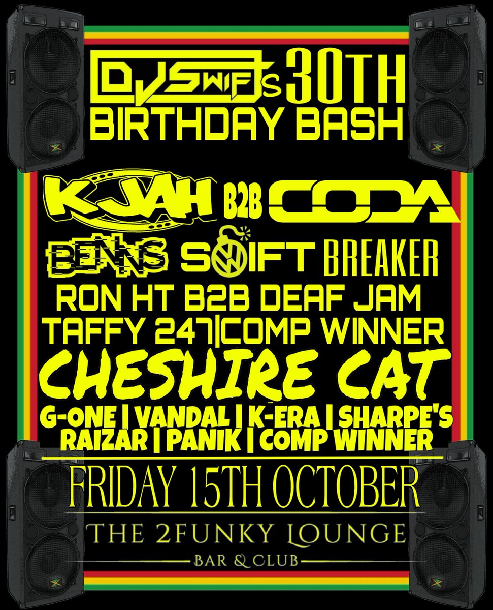 djswift_dnb's tweet image. My 30th birthday 😱😱😱

eventbrite.com/e/swifts-30th-…