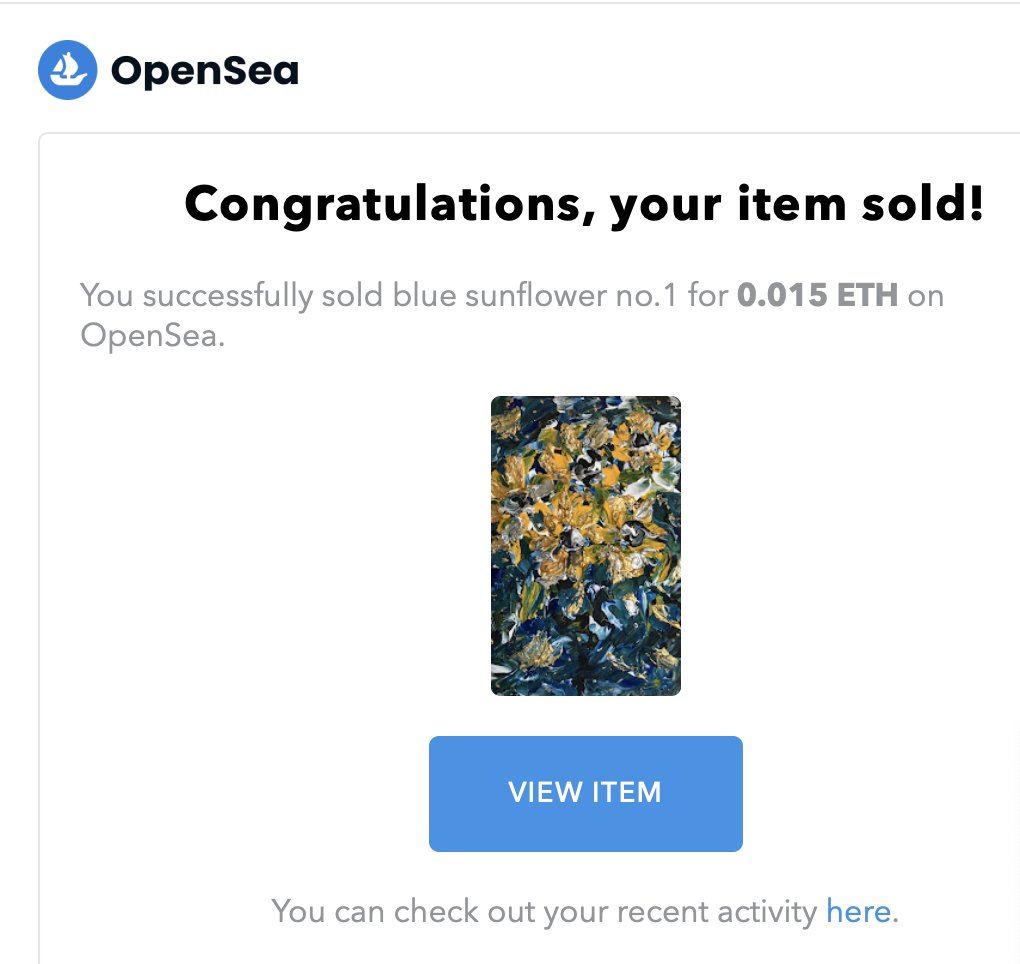 baifsasiart's tweet photo. 🌻first sold🌻
'Blue Sunflower no.1' 
from 
"TOUCH &amp; TEXTURE"
Link: https://t.co/TQUHz23CeR
Thanks a lot @ShibagonNFT  For yoursupport.
He always nice to me,I can't thank you enough.😂💘
#NFTCommunity #nftthai #Nftcollector #NFTs #NFTartists #NFTTHAILAND #nftart #OpenSeaNFT https://t.co/in36B0OT8z