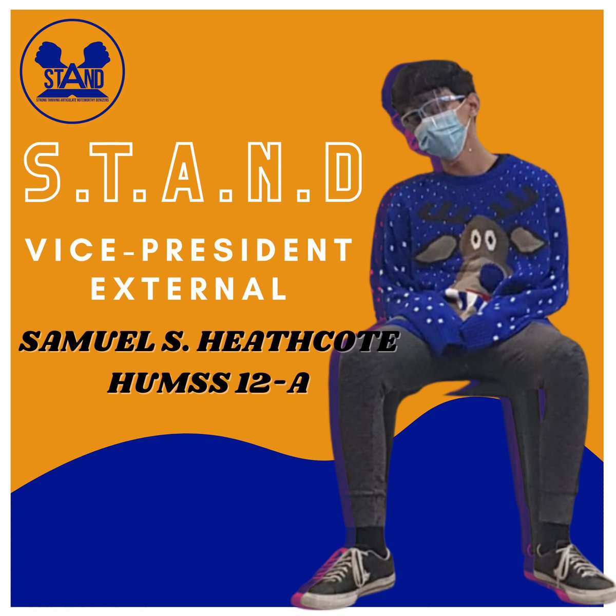 cdustandparty's tweet photo. What's up, SHS!
Here are your aspiring Executive Committees SCOSH officers (Part 2) under the mighty banner, π¦π§ππ‘π!
Always remember, π¦π§ππ‘π will stand by you, for you, and with you.
Vote wisely, vote straight, vote STAND.
#iStandwithSTAND
#STAND2021 https://t.co/QfKEuHFlaC