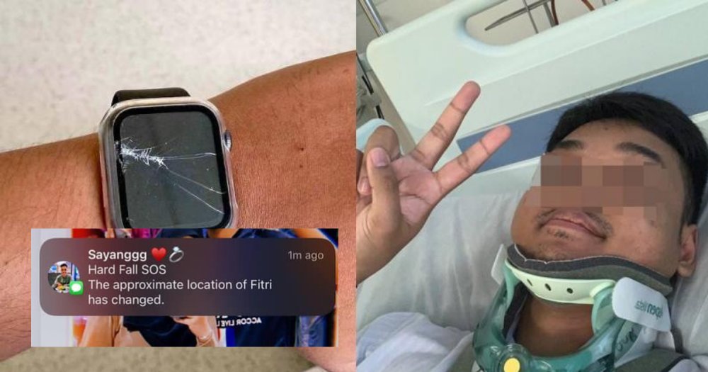 Motorcyclist's Apple watch alerts girlfriend &amp; calls for ambulance after hit-&amp;-run accident at Ang Mo Kio bit.ly/2Y0plkX