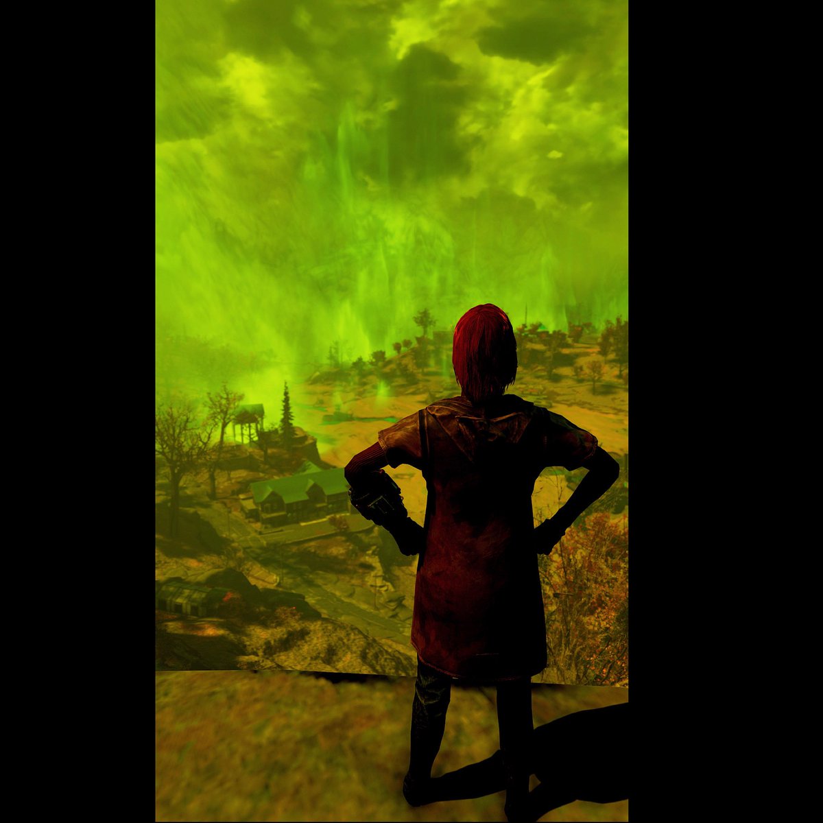 Atomic_Bex's tweet photo. Rad Storm 💚
#Fallout76 #Fallout #FO76 #RadStorm https://t.co/tNEsNj2ADY