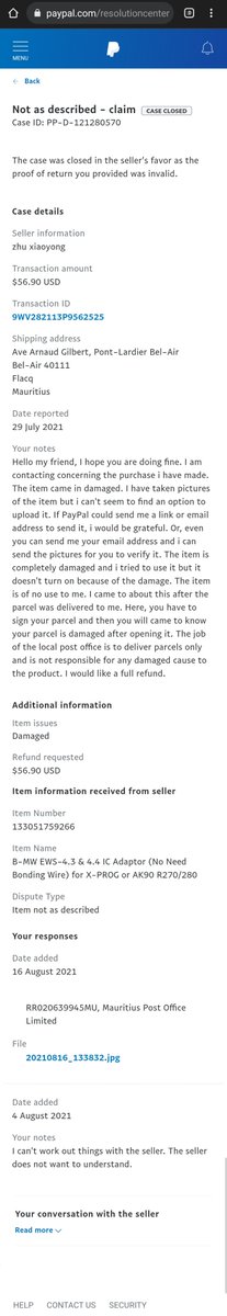 VyashMotee's tweet photo. @PayPal Are your employees competent? They said i uploaded an invalid tracking information and closed the case. It can be clearly seen that the tracking information is correct. Check it on 17Track website. https://t.co/Q4goPfPkS3