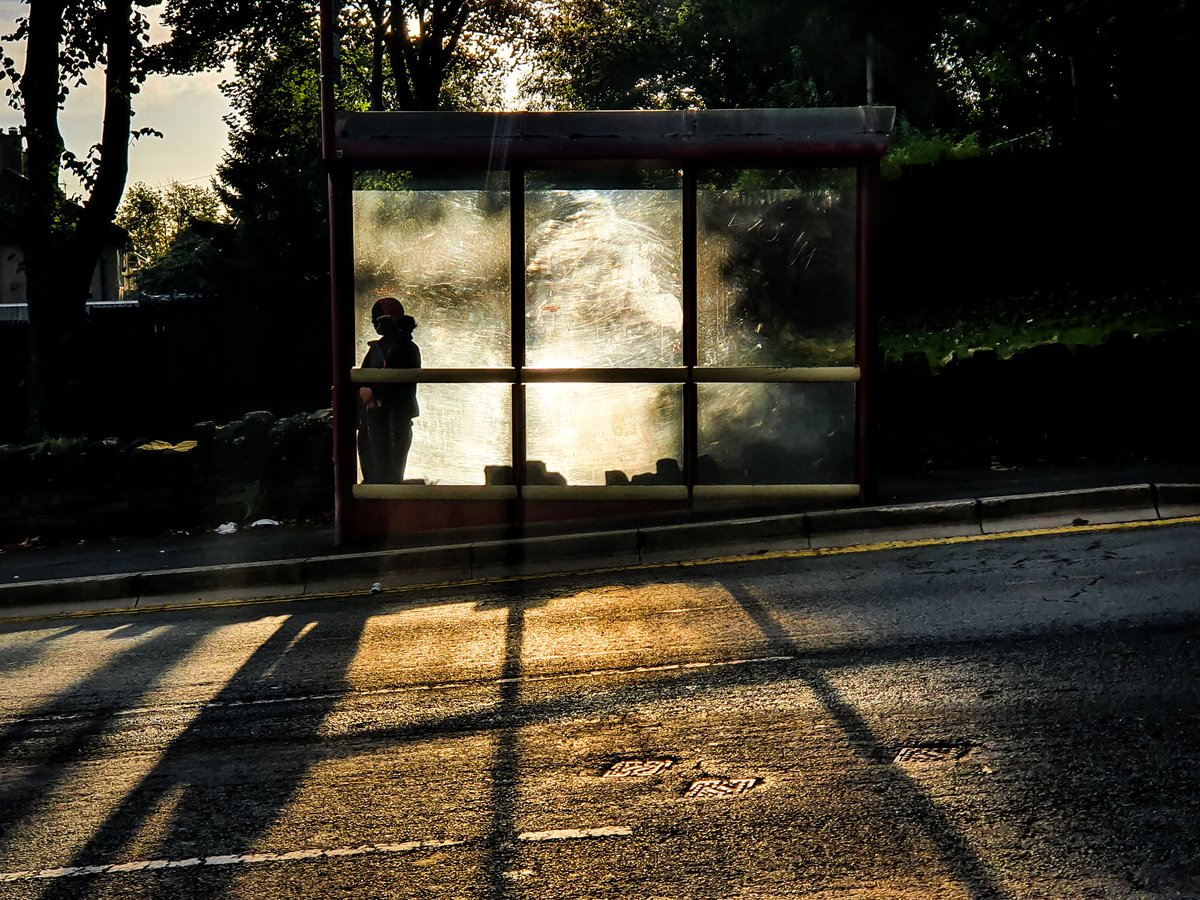 Bit gutted I didn't have my camera with me just now, but managed to grab this with the phone. Gorgeous morning light and silhouette #Bradford #streetphotography #silhouette