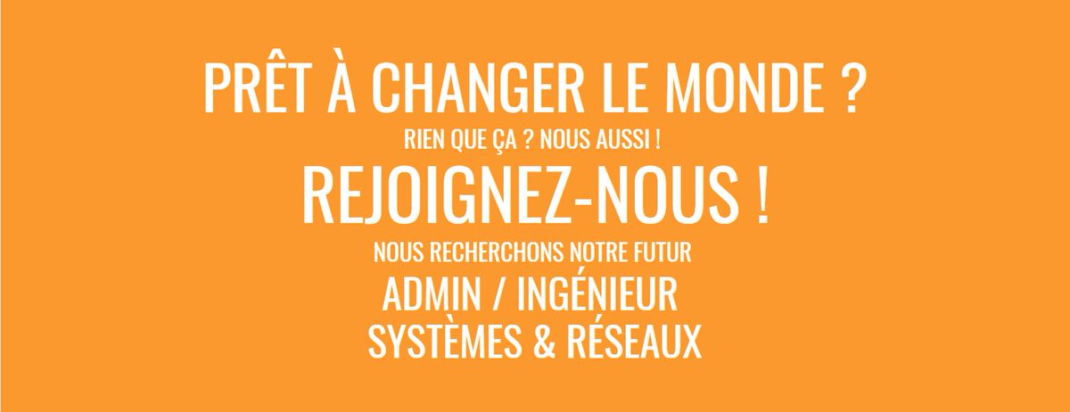 omconseil's tweet photo. On #recrute ! 
Plusieurs postes #Admin #ingé #Systèmes &amp; #Réseaux. 
La mission principale est d'accompagner nos clients (multiples et principalement #TPE #PME) au quotidien dans le maintien en condition opérationnelle de leur #Si.
👉https://t.co/CjrD9e62T2
#it #job #Emploi #mco https://t.co/yQhfyVhCkg